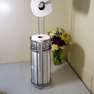Metal Toilet Tissue Holder Decorative Wire